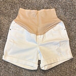 Maternity Old Navy white shorts